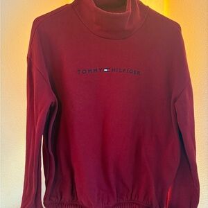 Tommy Hilfiger Burgundy Turtleneck Sweater